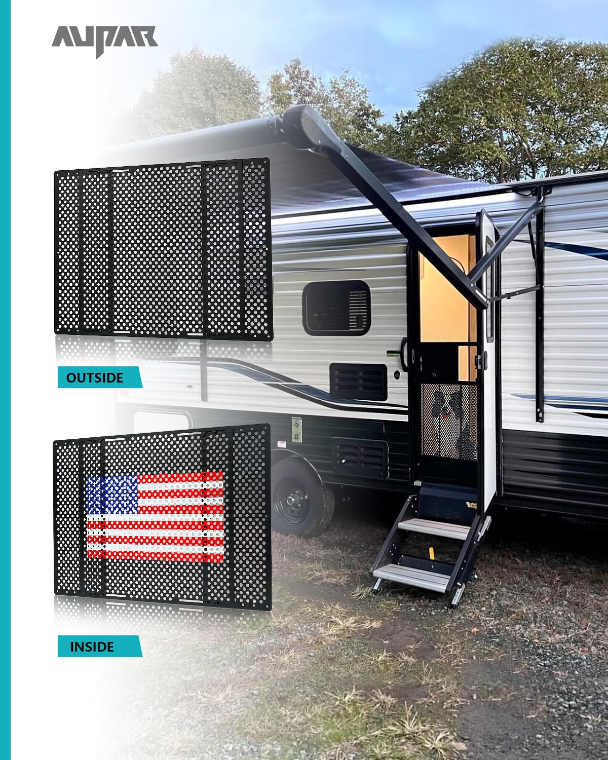 Aupar screen defender withstands dog scratching while preserving door integrity