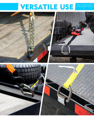 Aupar flatbed D-ring anchor point showing a robust weld-on connection.