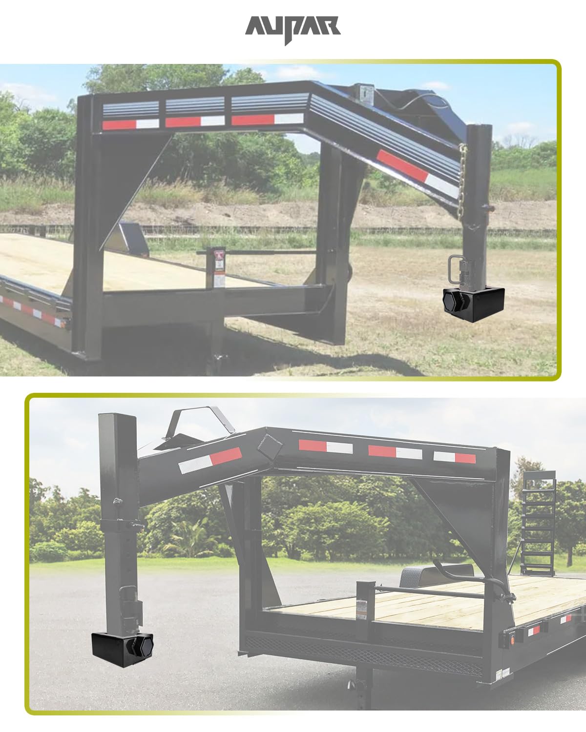 Aupar gooseneck lock heavy steel design deters theft