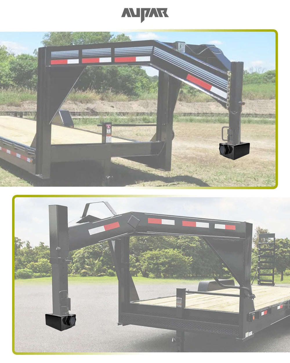 Aupar gooseneck lock heavy steel design deters theft