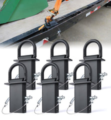 Aupar heavy-duty stake-pocket D-rings secure cargo on flatbeds.