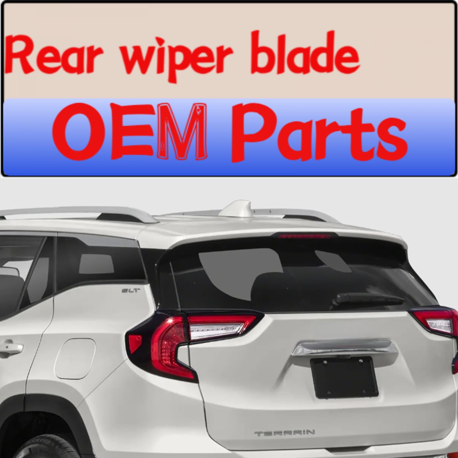AUPATBDE rear wiper blade for GMC Terrain 2023 AT4 improves rear visibility.