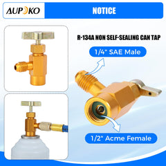 Aupoko auto shut off push and lock coupler reduces spills during use