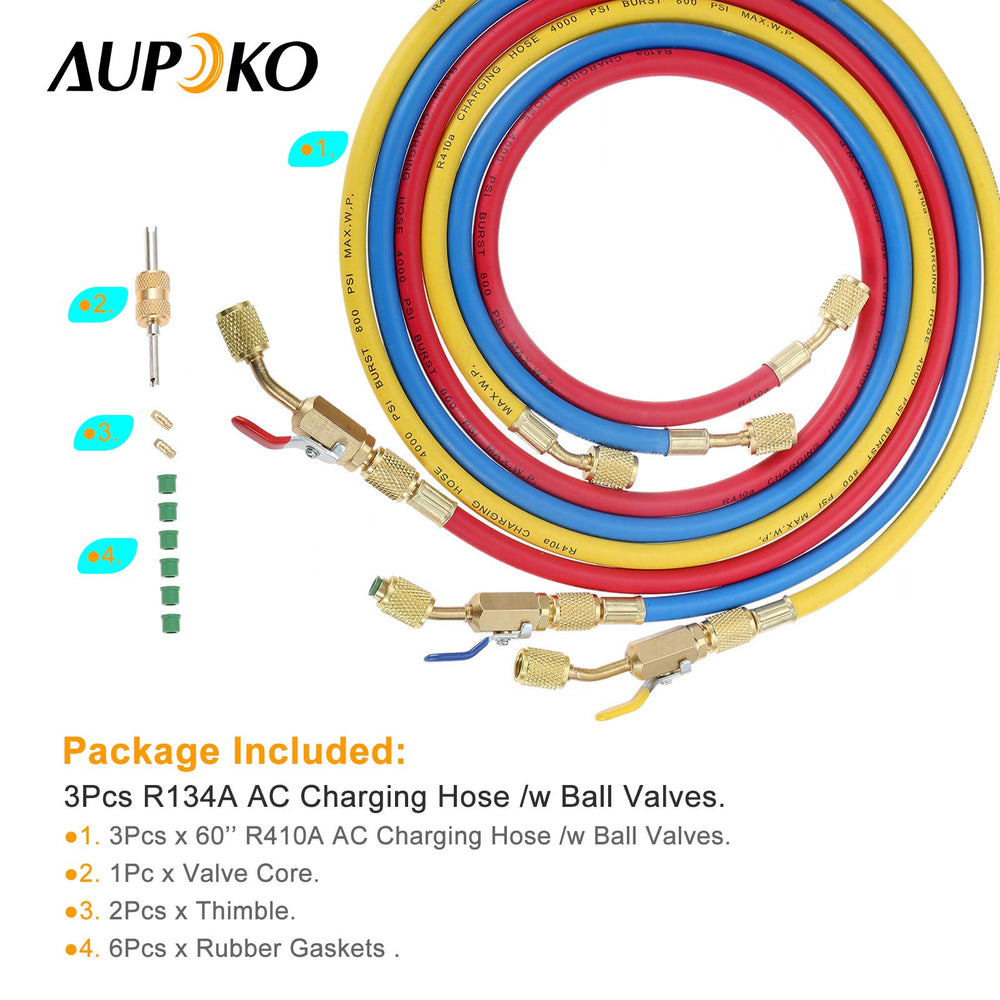 Aupoko knurled coupler nuts allow quick finger-tightening.