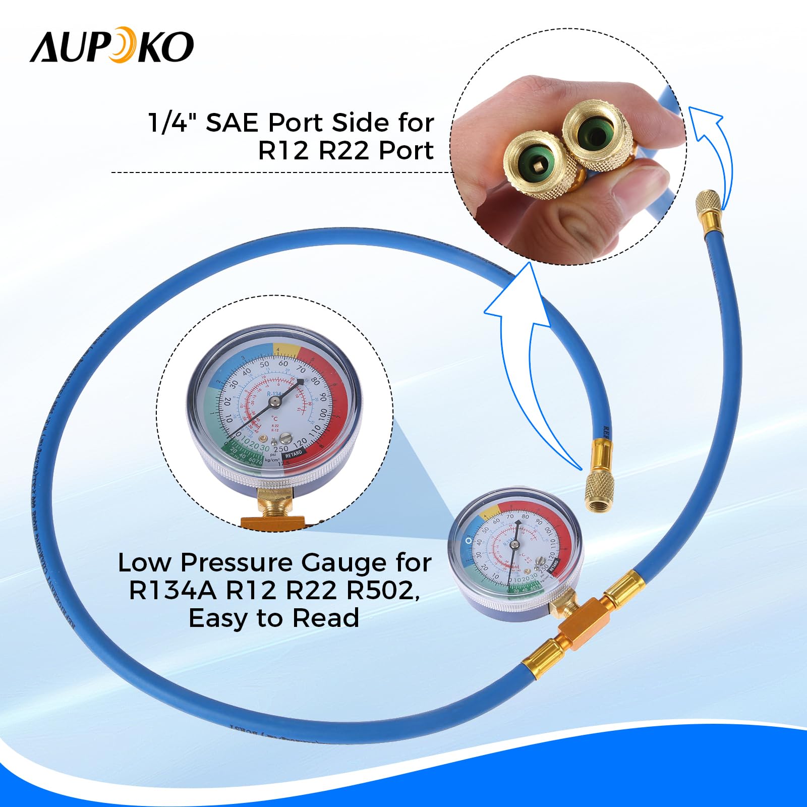 Aupoko puncture-type can tap for on-site refrigerant dispensing