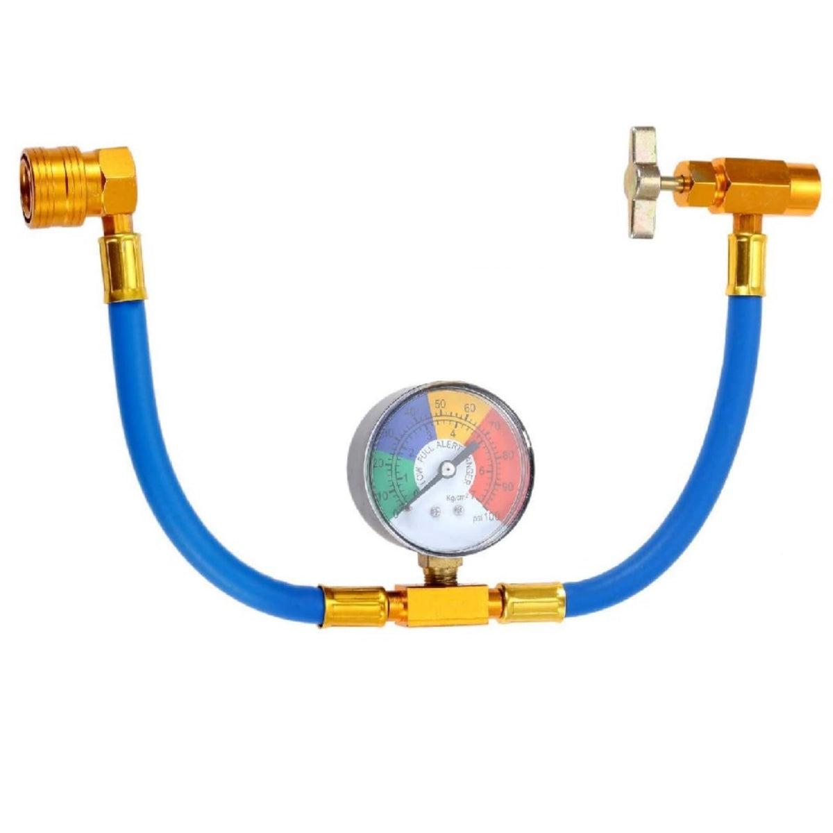 Aupoko R134A recharge hose with gauge for precise car AC refills