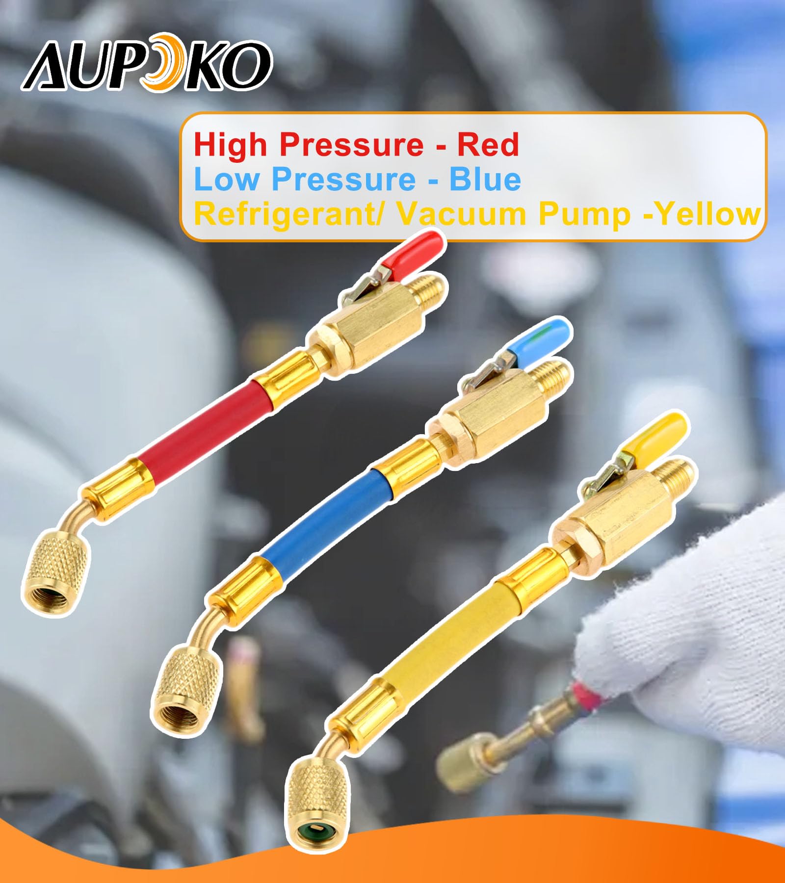 Aupoko seven inch charging hose demonstrates flexible reach for tight spaces.