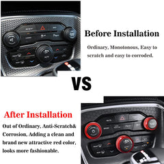 Auprite red ac switch cover for Challenger improves grip and appearance with easy install