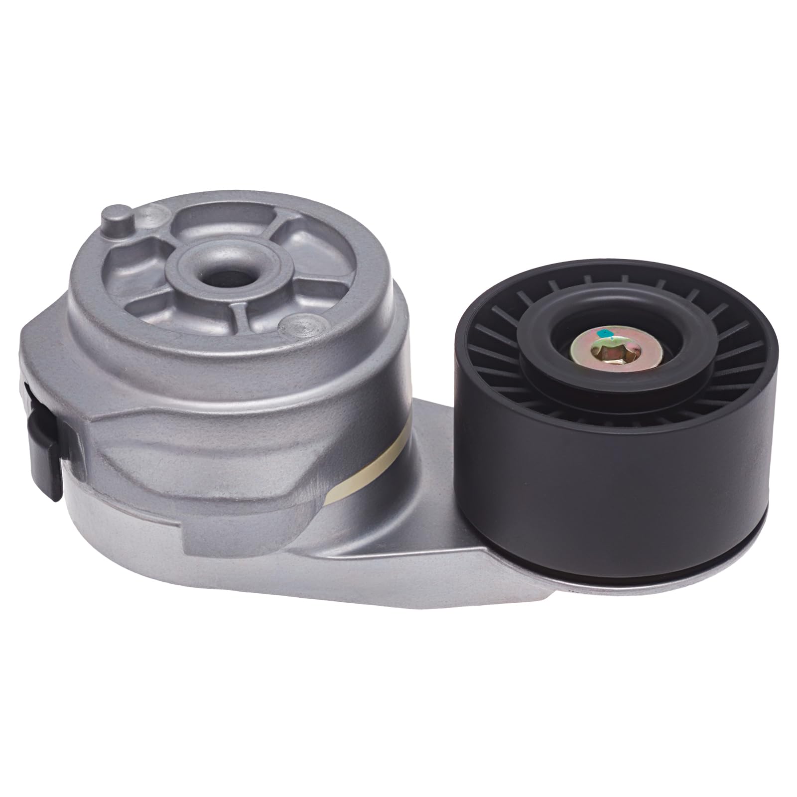 AUQDD belt tensioner assembly for 5.9L-6.7L diesel keeps belt tension steady for reliable operation.