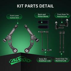 AUQDD inner tie rod end supports accurate alignment in Chrysler 200 and Dodge Dart