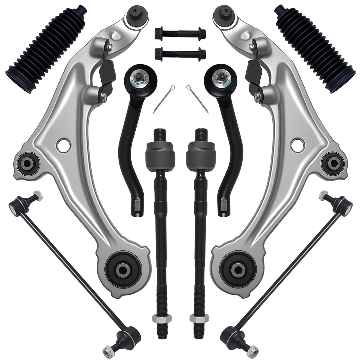 AUQDD front lower control arm with ball joint, driver side, improves steering stability