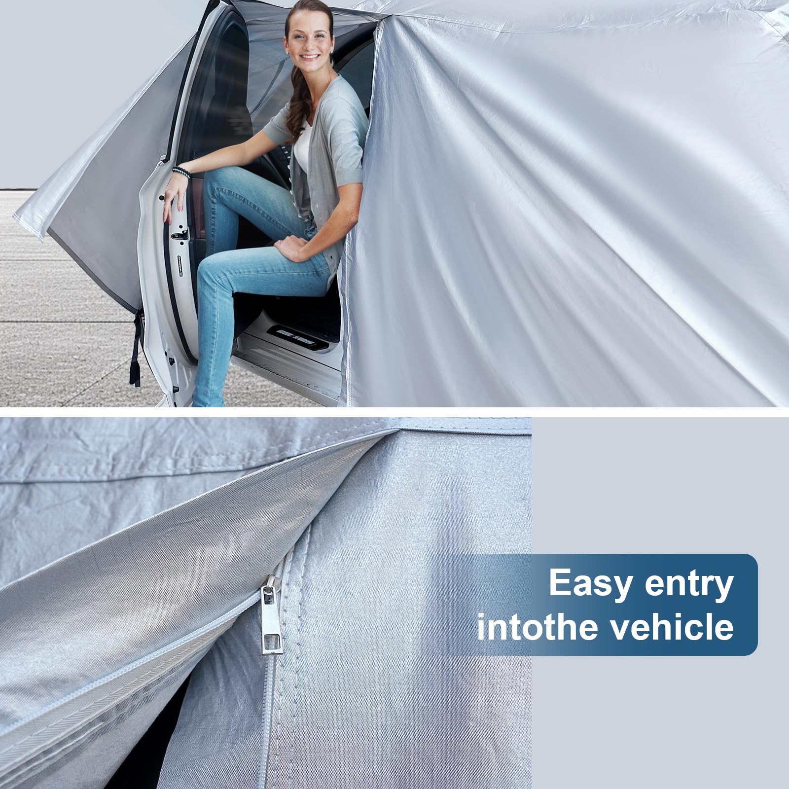 AUQDD K8 windproof rope and buckle prevent cover blow-off.