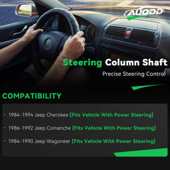 AUQDD lower shaft with U joint for Cherokee side view highlights durable construction for reliability.