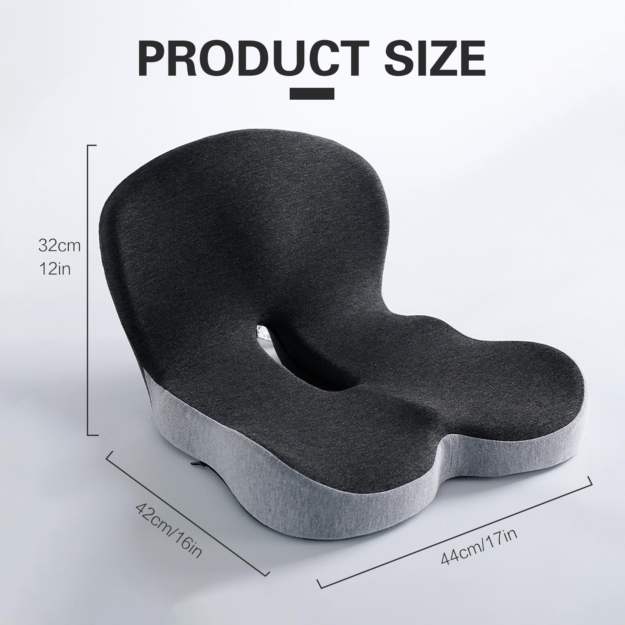 Ausakee driver seat cushion offering universal fit for better visibility and posture