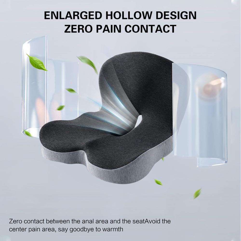 Ausakee non-slip bottom and breathable cover keep cushion in place