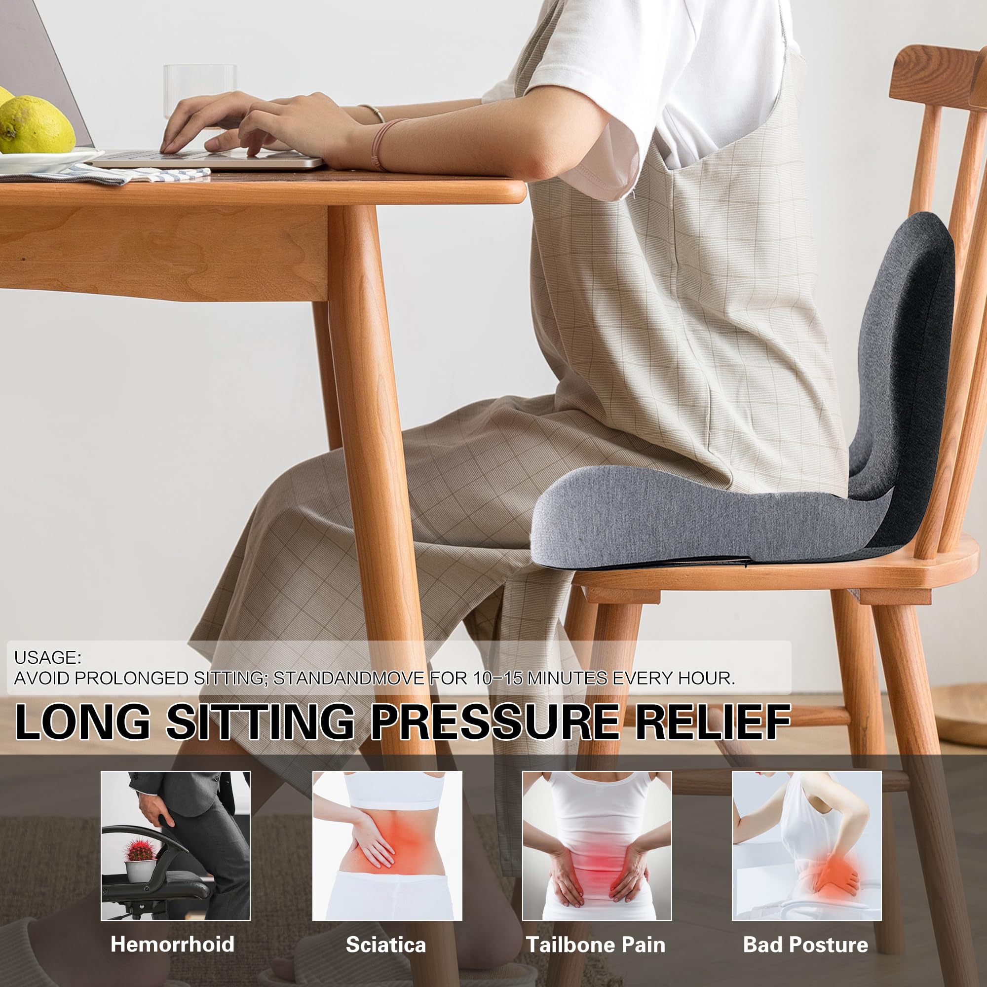 Ausakee removable machine-washable cover simplifies cleaning and maintenance