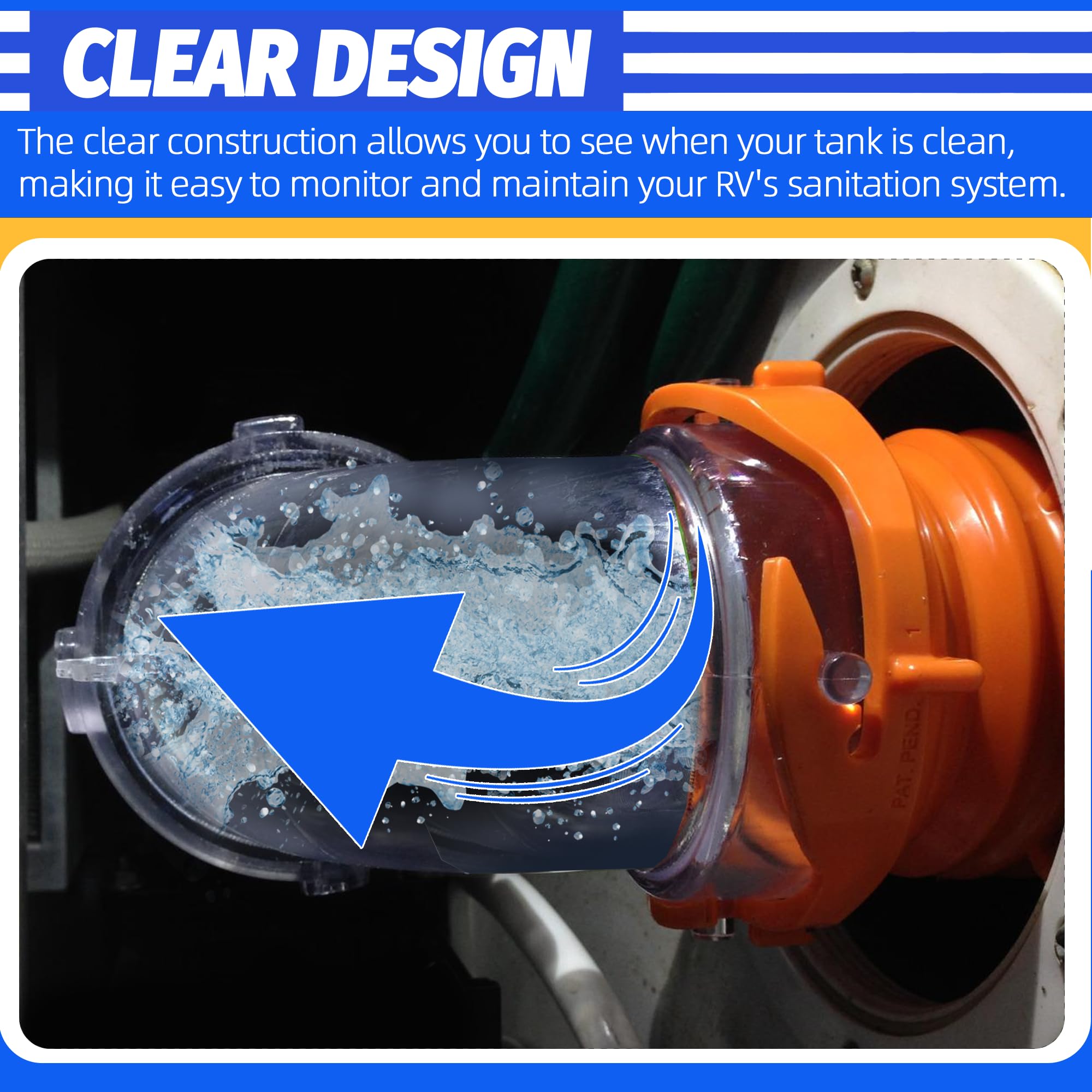 Aussio clear design lets you monitor tank flow at a glance.