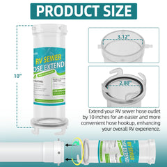 Aussio Clearview design adapter showing leak-proof seal for mess-free connections.