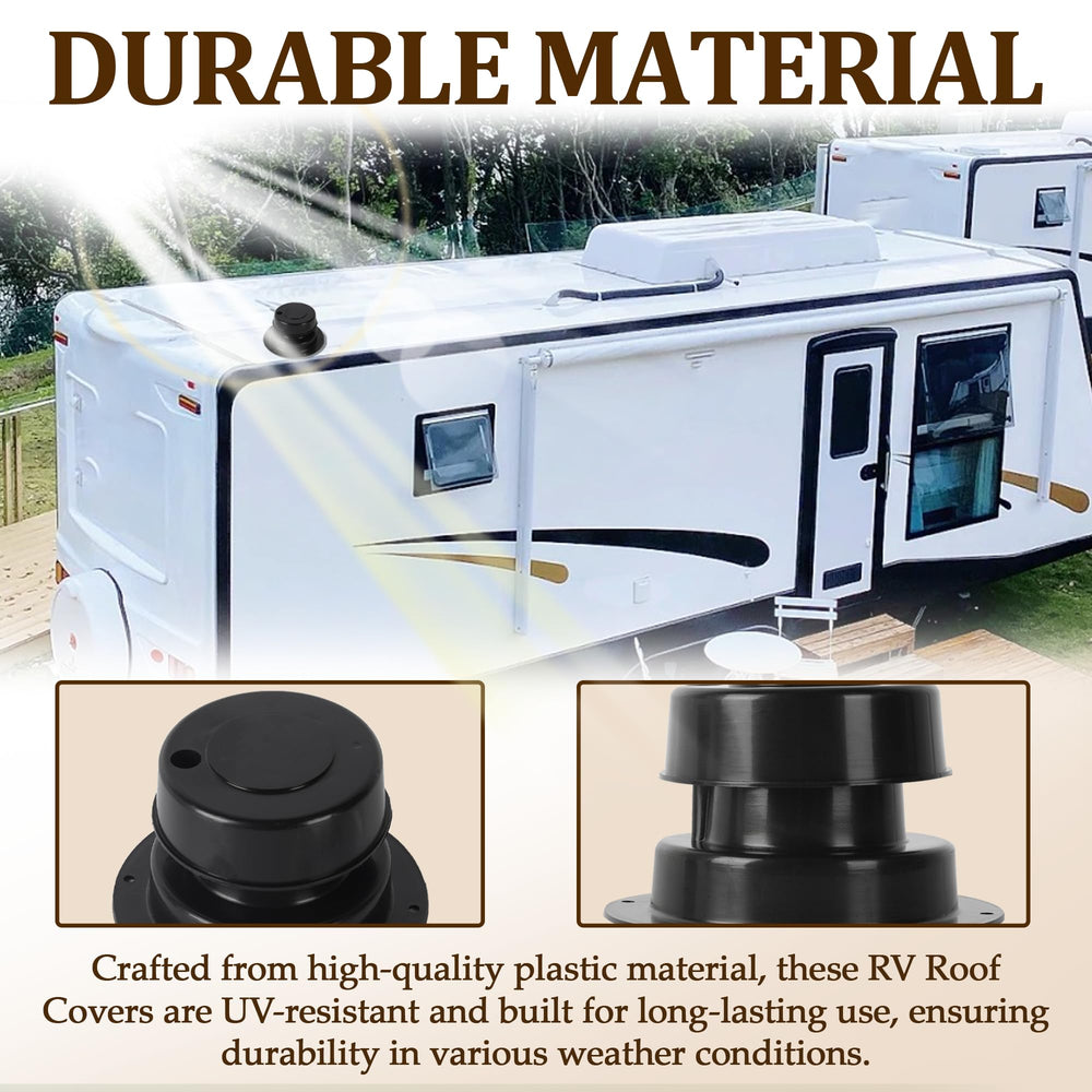 Aussio putty tape and screws included for airtight RV vent installation