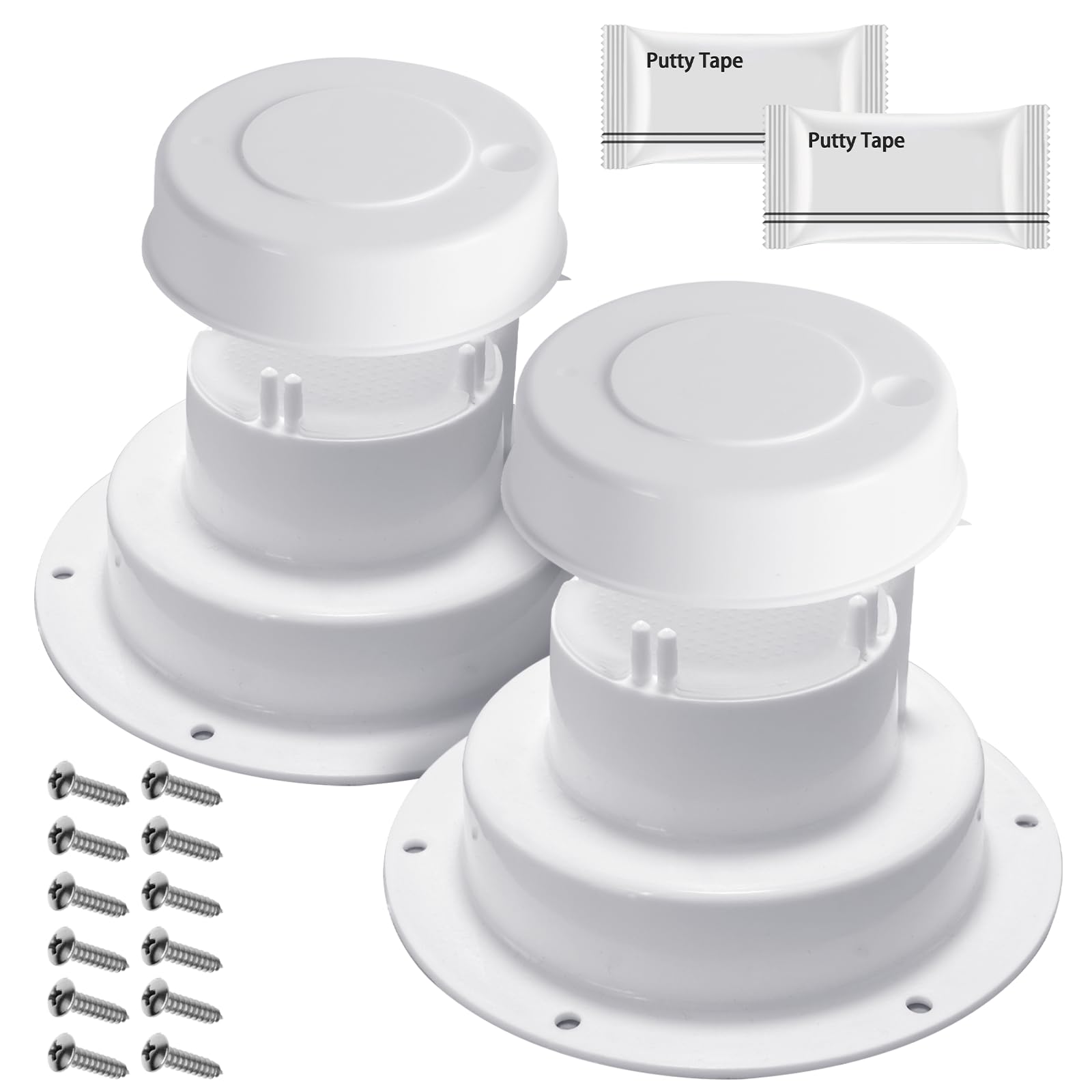 Aussio RV vent cap kit assembly demonstrates complete replacement for secure roof protection.