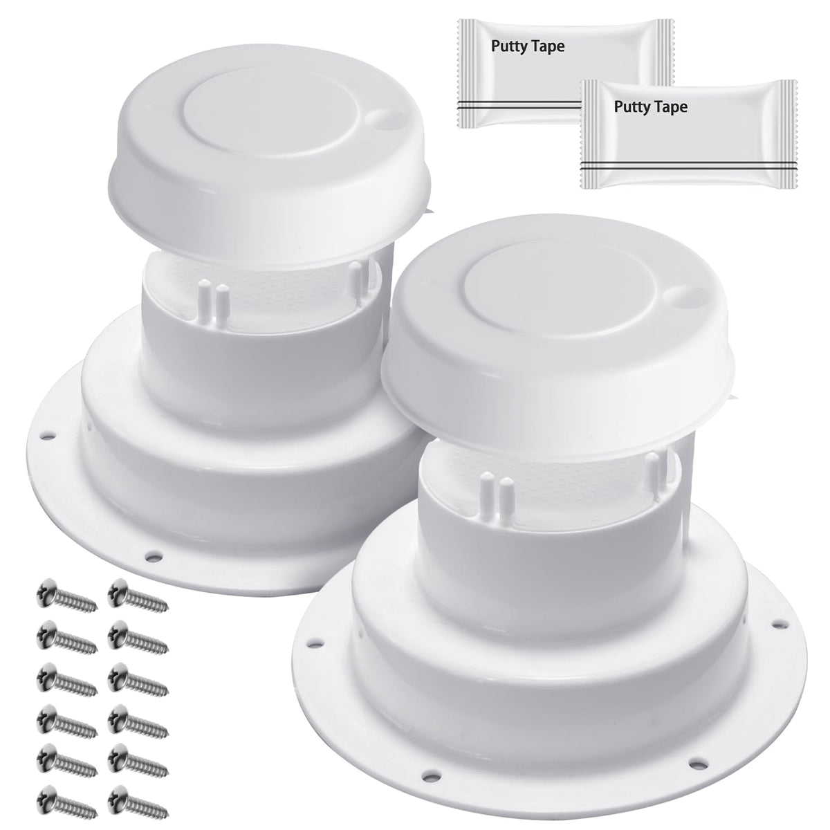 Aussio RV vent cap kit assembly demonstrates complete replacement for secure roof protection.