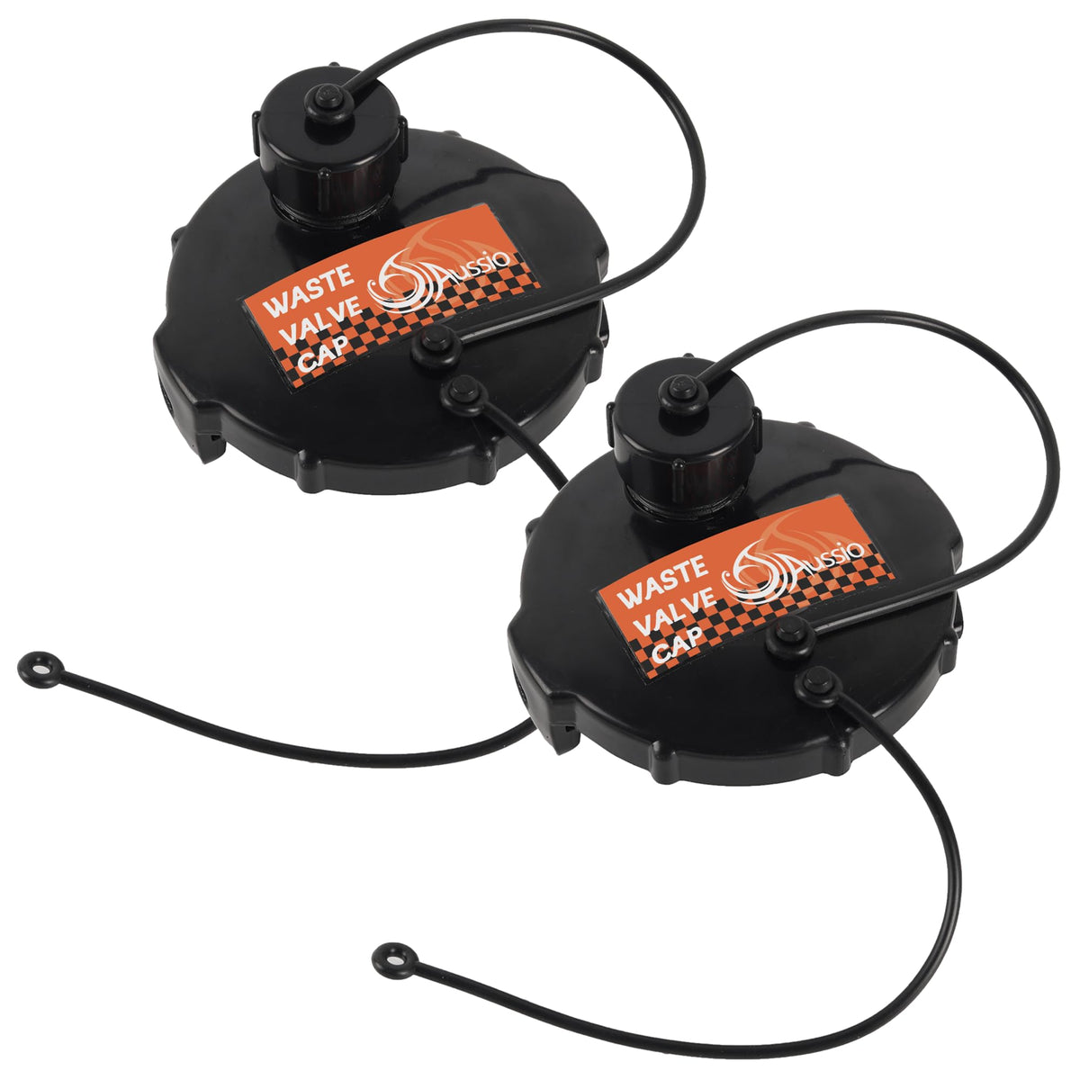 Aussio T1020-1 waste cap with bayonet hook for secure attachment.