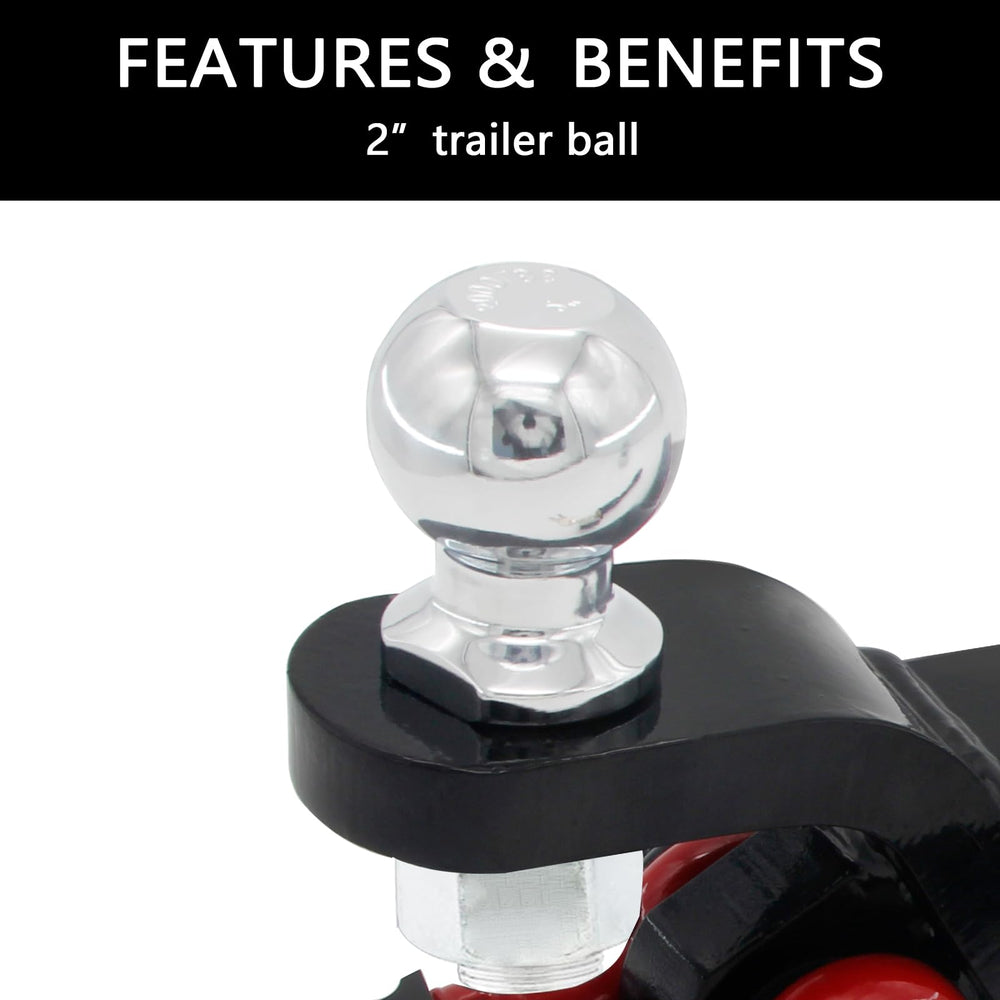 AUTDOUR heavy-duty welded construction for long-lasting towing reliability.