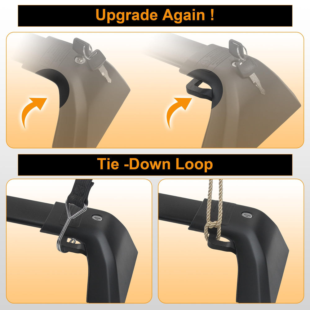 Autekcomma anti-theft lock system secures gear during transit.