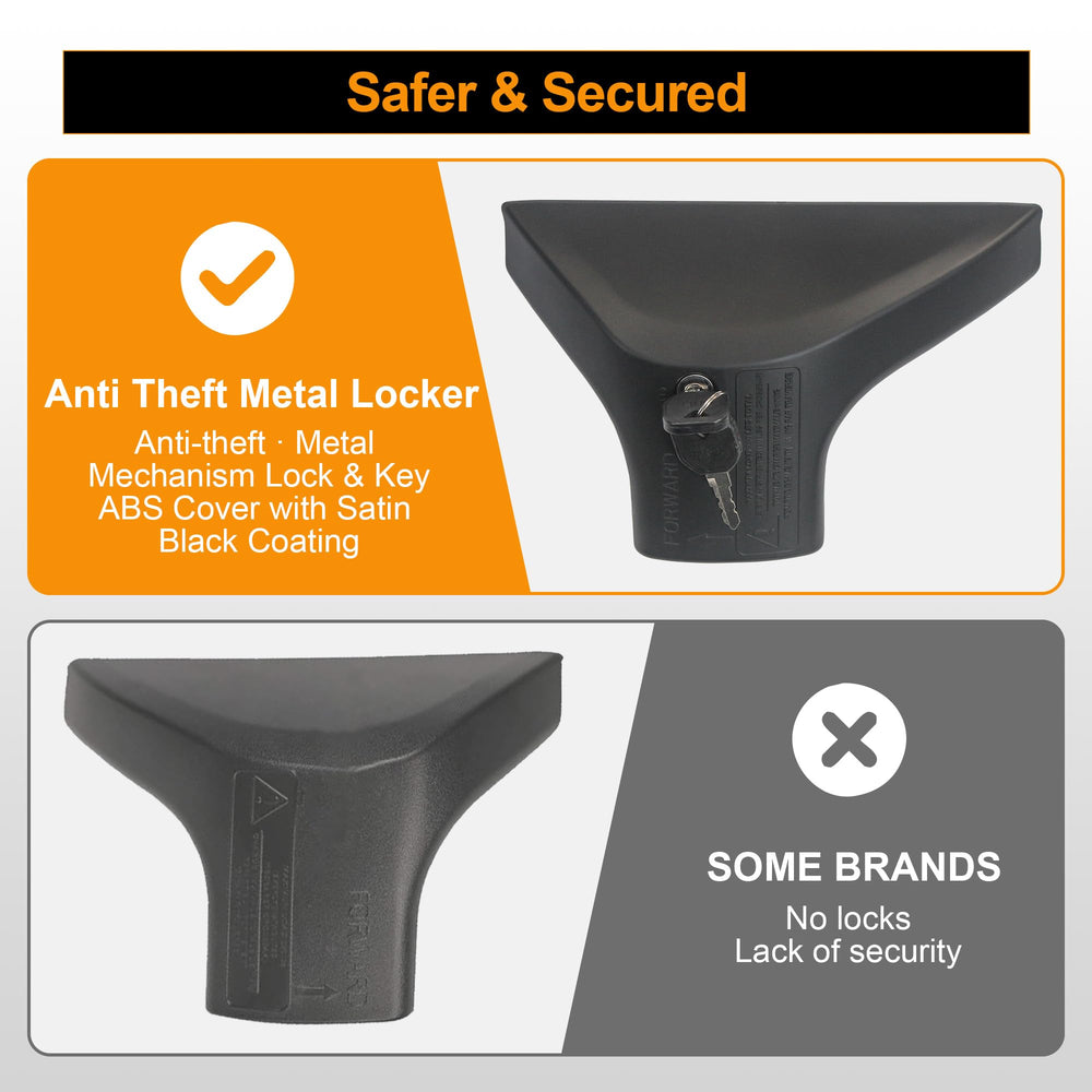 Autekcomma RAV4 cross bars aluminum body image emphasizing corrosion resistance