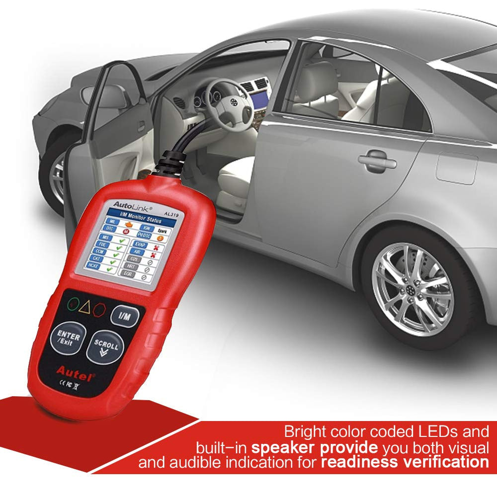Autel AL319 scan results displayed on screen during diagnostic