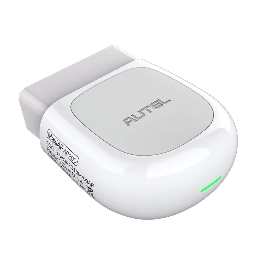 Autel AP200 Bluetooth OBD2 scanner enables quick wireless readings and code retrieval.