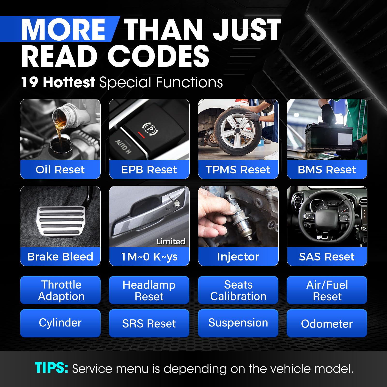 AP200 full system diagnostic interface covering engine, ABS, and more