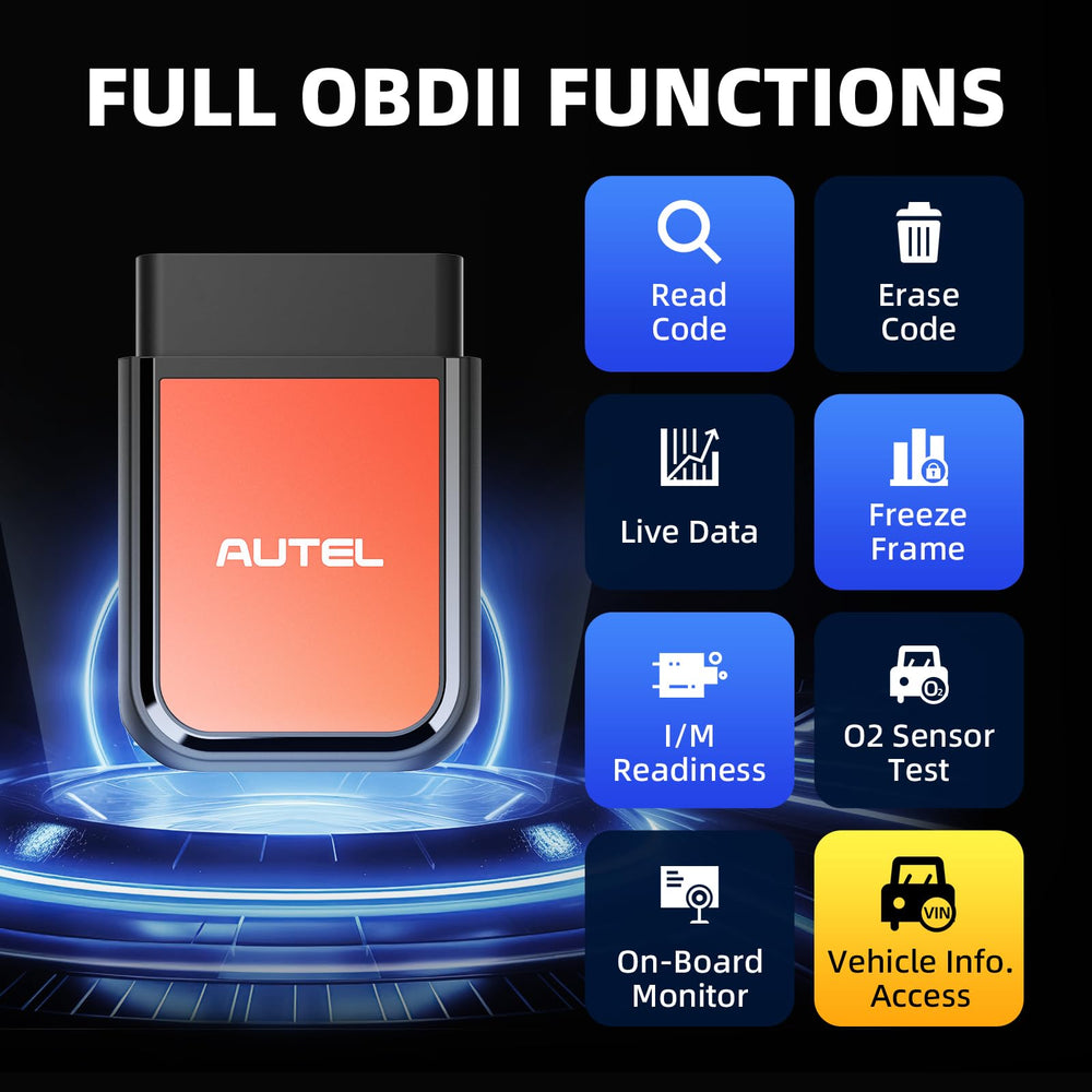 Autel AP2500E full-system diagnostics reveal multiple vehicle systems.