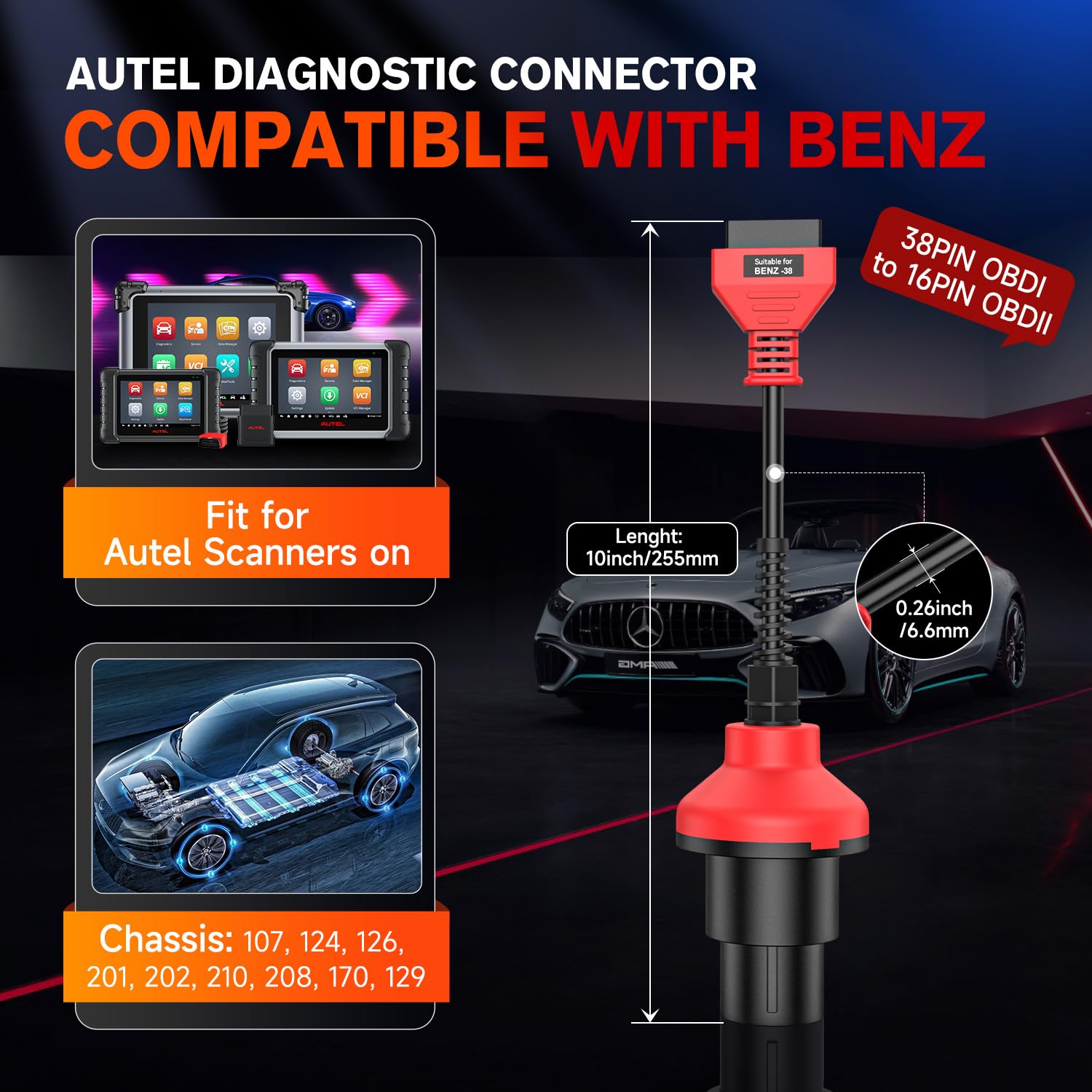 Compact cable design minimizes setup clutter during workshop checks.