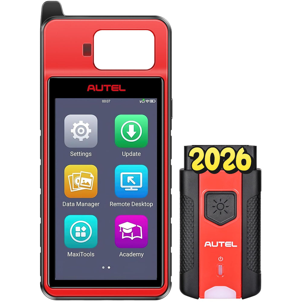 Autel Code Reader side view highlighting portable wireless Bluetooth connectivity