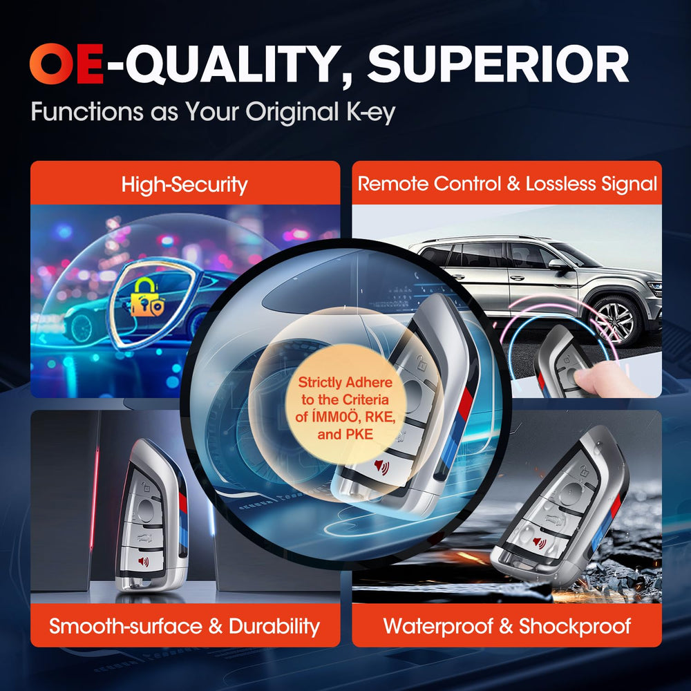 Autel iKEYBW004AL dual-band transmitter demonstrates multi-frequency compatibility