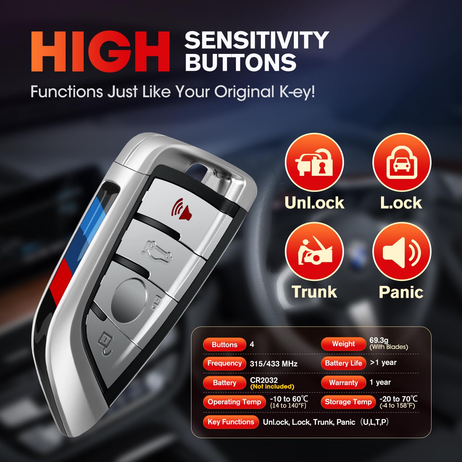 Autel iKEYBW004AL key blade inside image highlights BMW blade compatibility