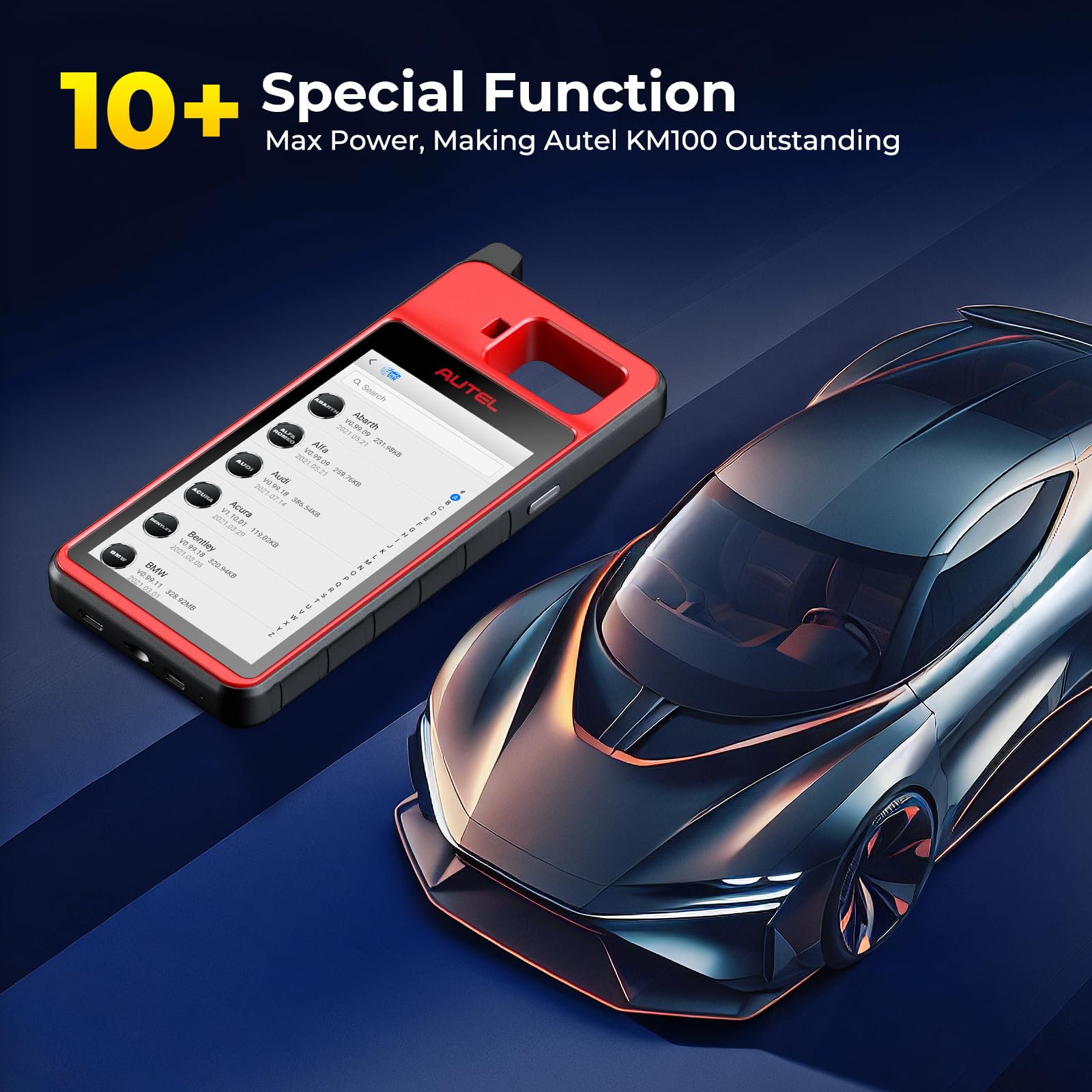 Autel KM100 2GB RAM and 64GB storage for multitasking