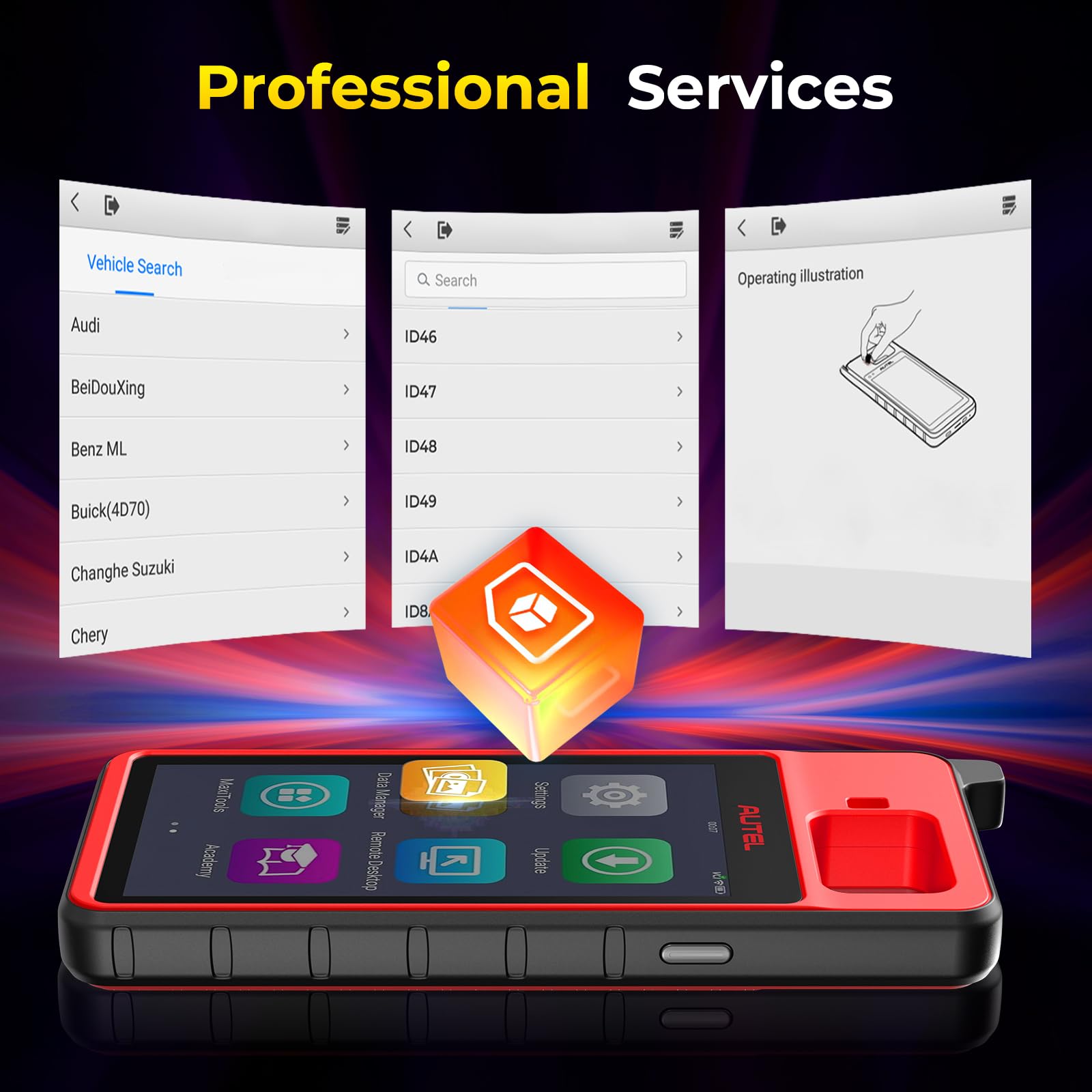 Autel KM100 PX30 CPU ensures fast, reliable performance
