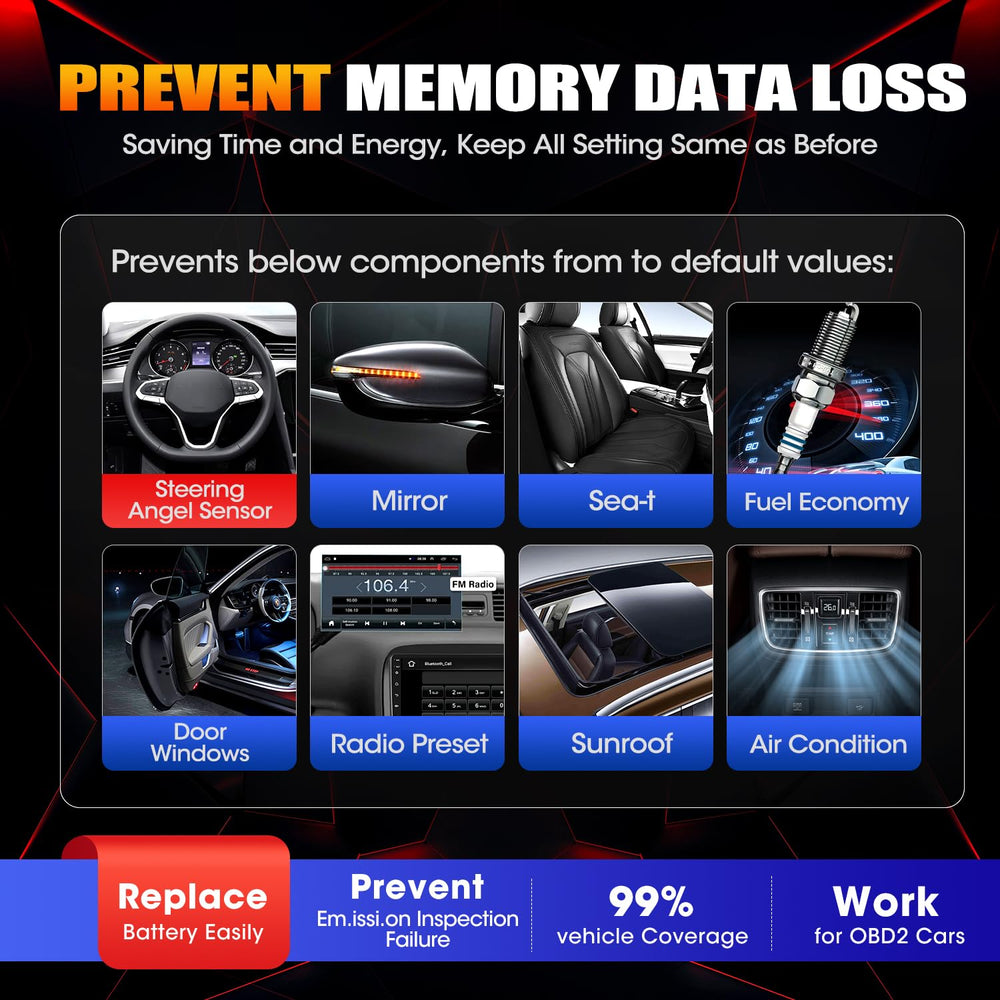 Autel MaxiBAS BTMS LED indicators show connection and voltage status
