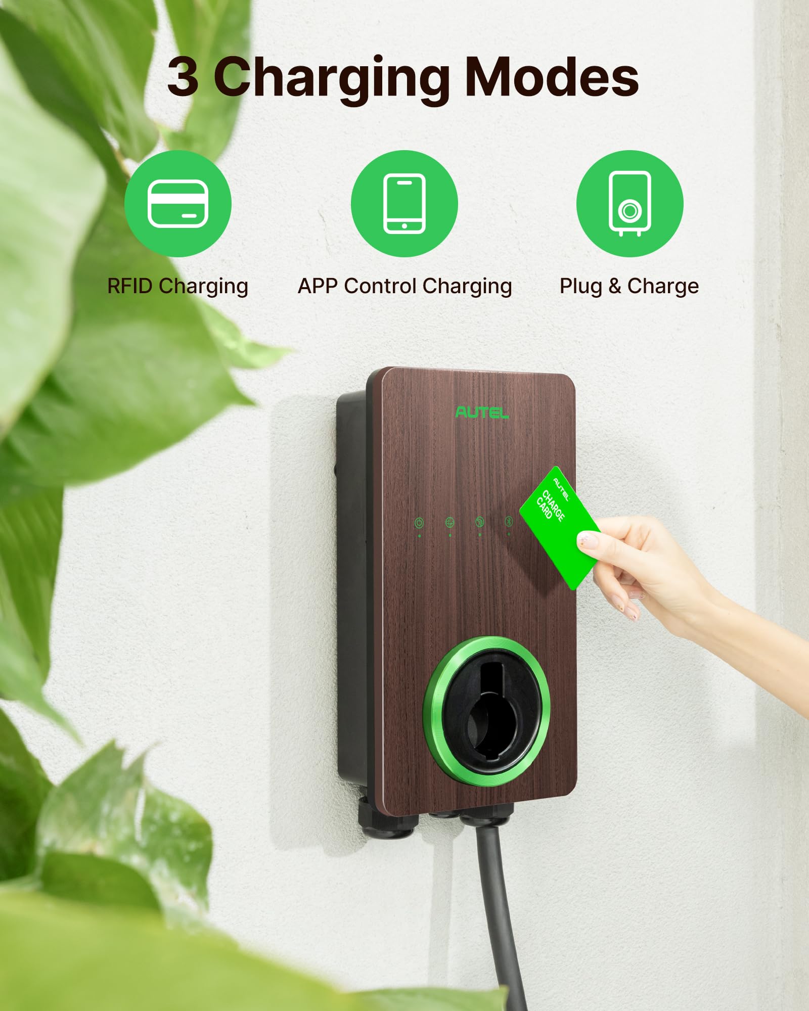 Autel MaxiCharger Home RFID access card for secure charging.