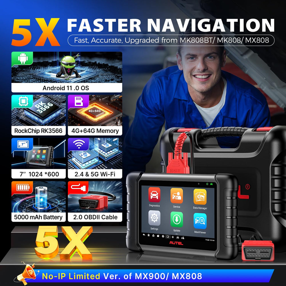 Autel MaxiCheck MX808S Auto VIN scan for fast vehicle identification