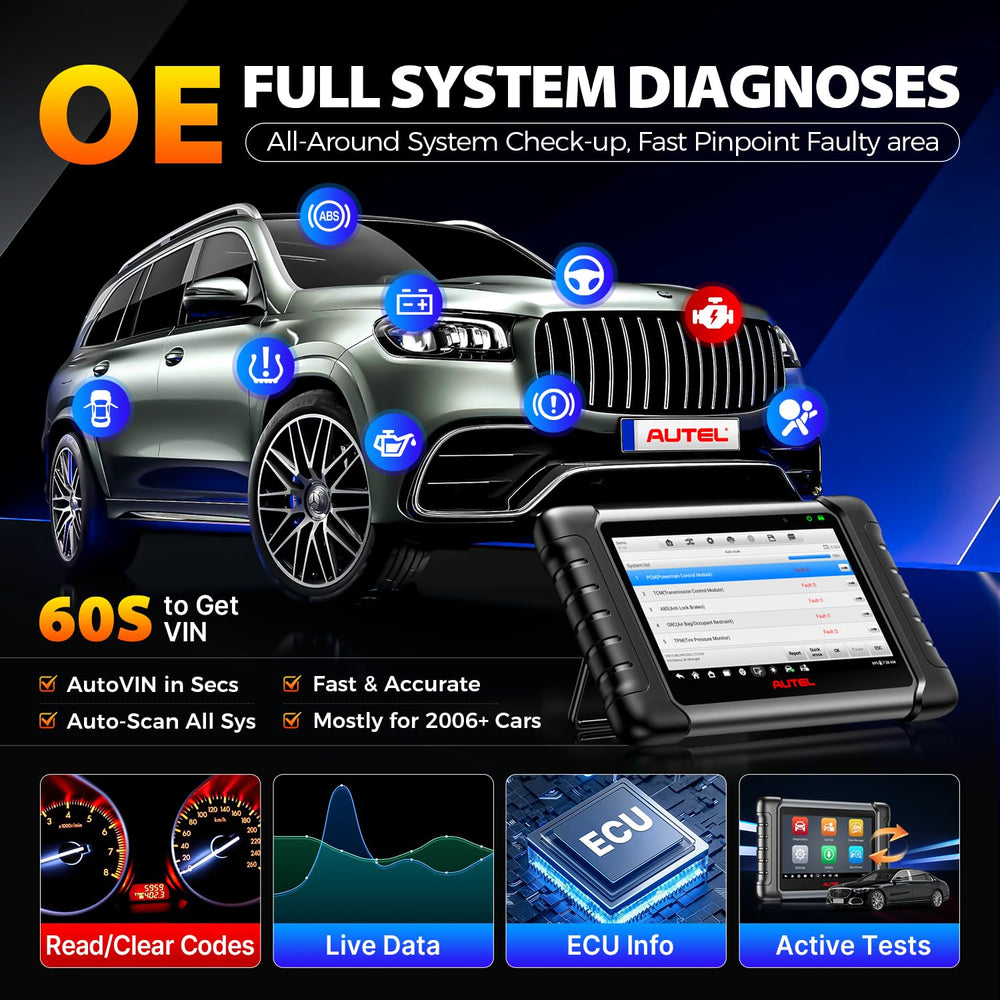 Autel MaxiCheck MX808S bi-directional 2.0 enables targeted active tests