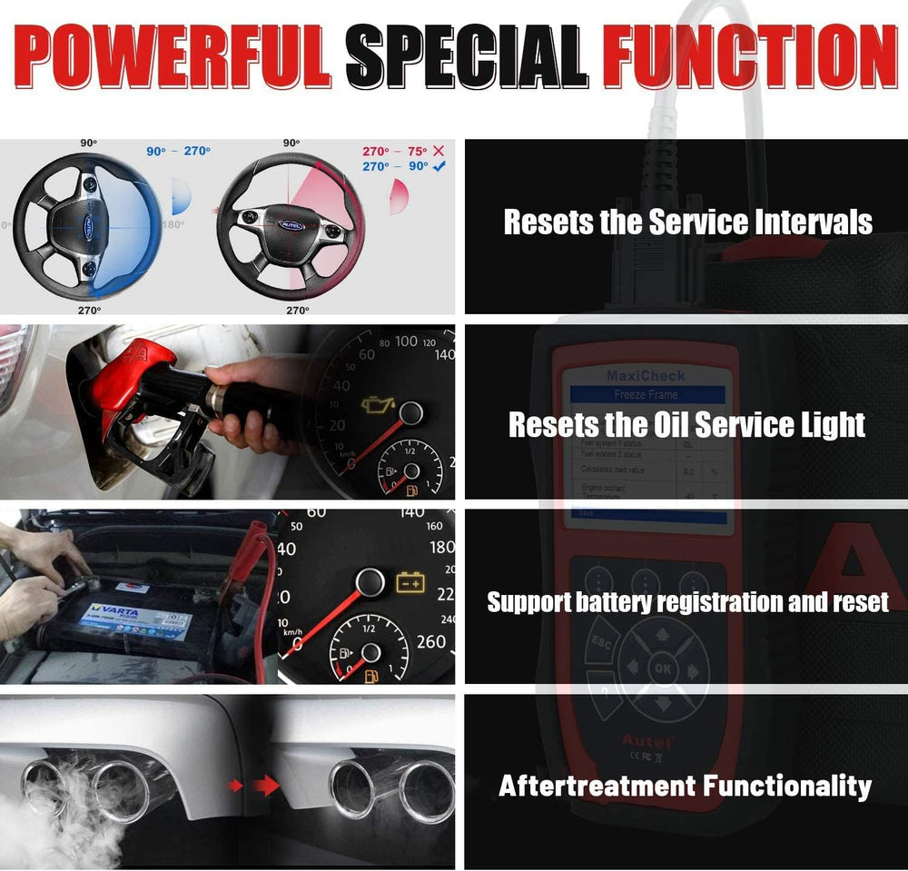 Autel MaxiCheck Pro diagnostic menu emphasizing multi-service options