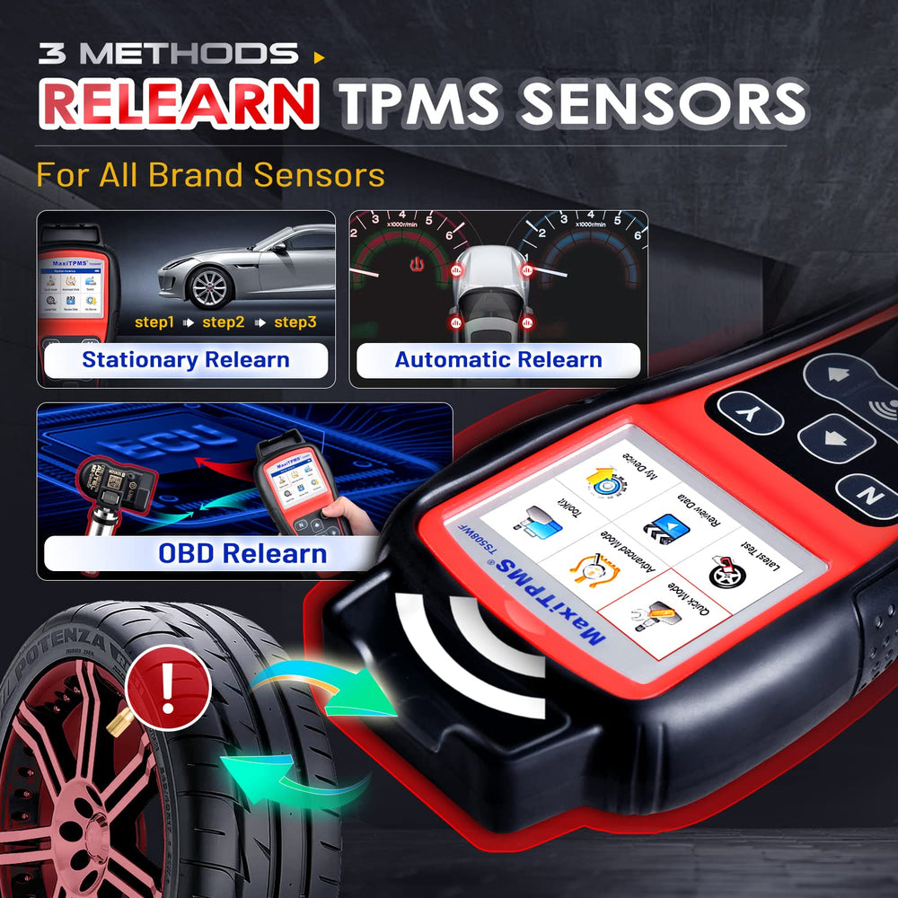 Activating and relearning all TPMS sensors with TS508WF