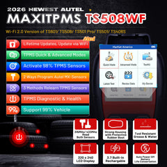 TS508WF Quick Mode screen showing rapid sensor data