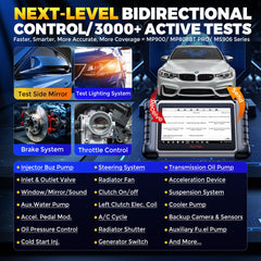 Autel MK808BT PRO bidirectional control in action enables active testing.