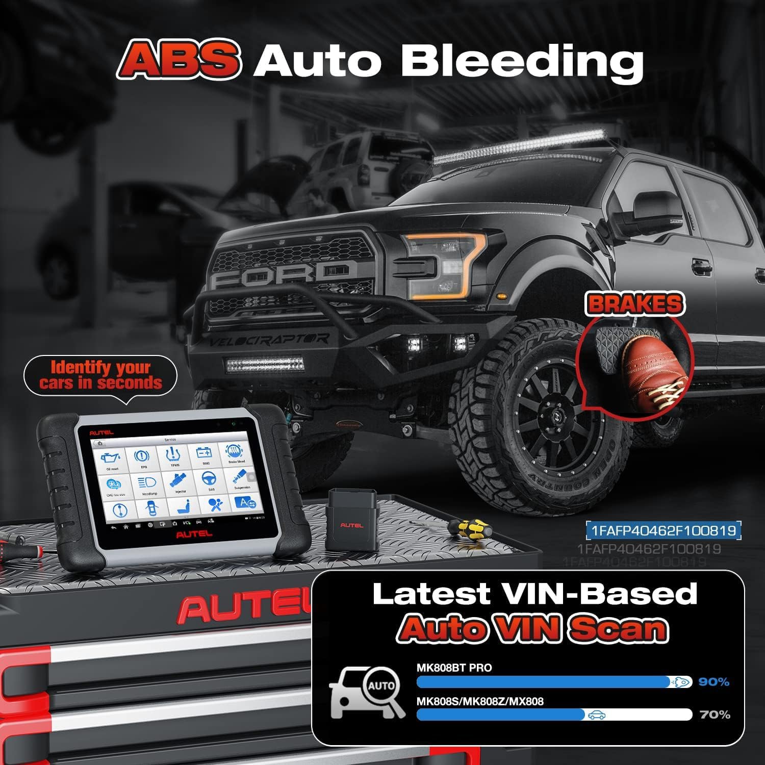Autel MK808BT PRO cloud reports streamline sharing with customers.