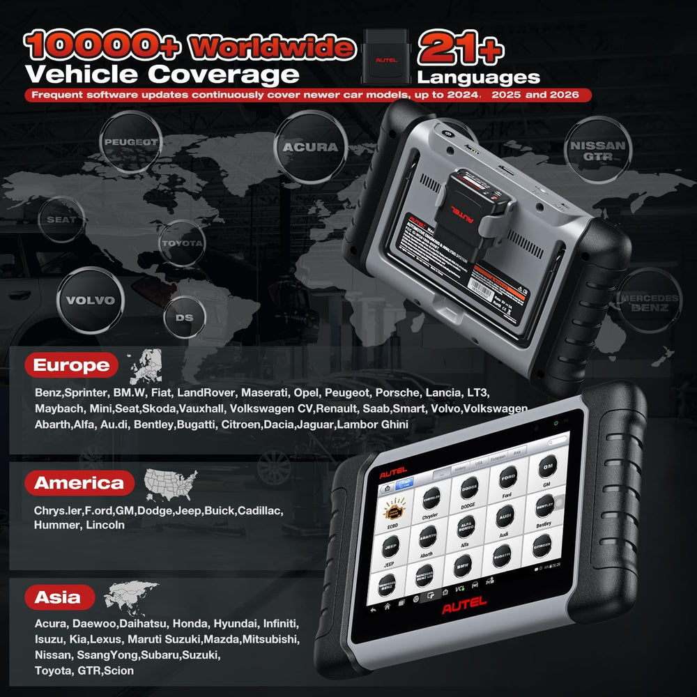 Autel MK808BT PRO FCA AutoAuth expands compatibility with FCA post-2017.