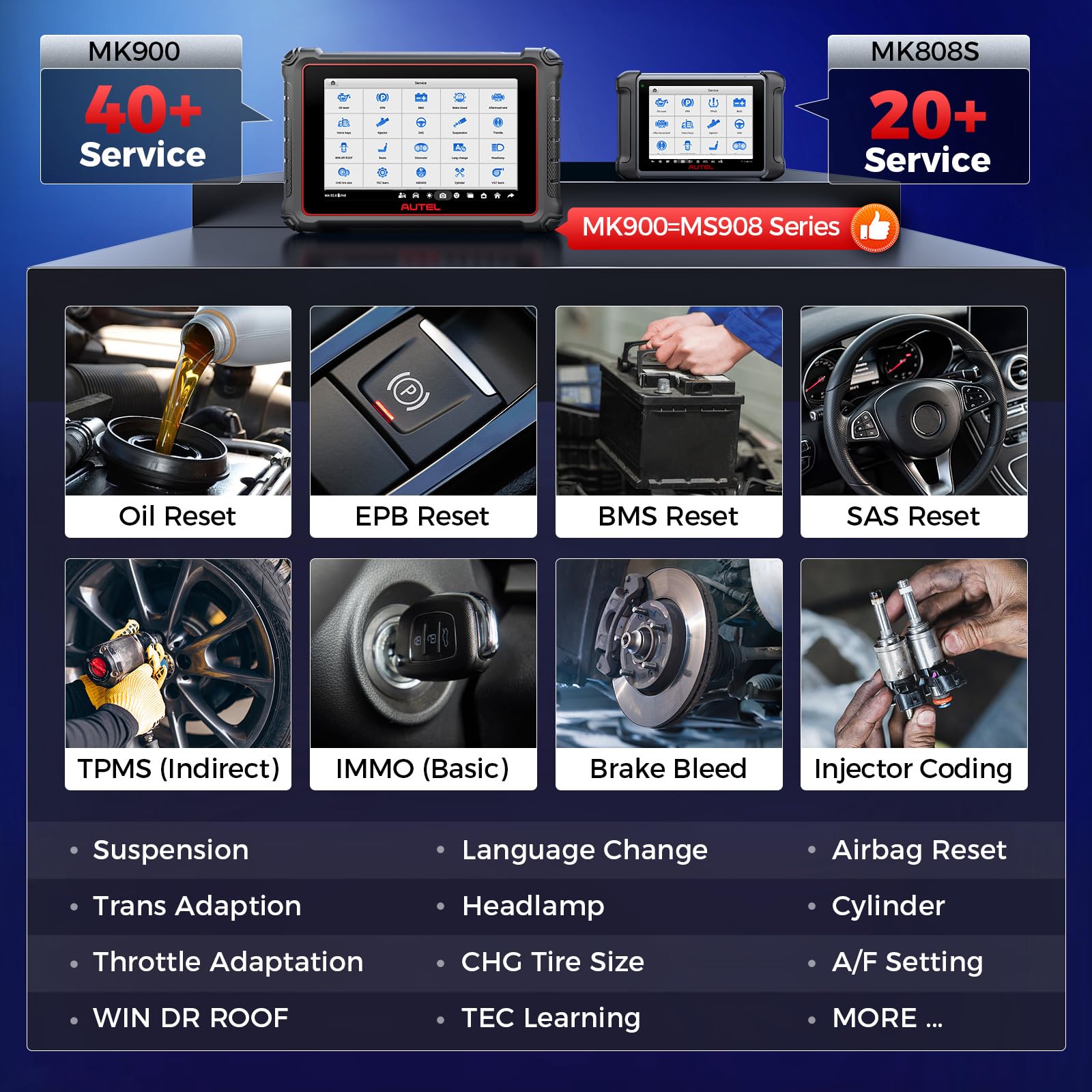 Autel MK900 DoIP and CAN-FD support for newer vehicle networks.